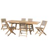Salon de jardin en bois de teck 8/10 pers.