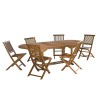 MAEVA Garden Furniture Set in Oiled Teak Wood - 8-10 People