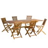 Salon de jardin bois teck huilé MAEVA - 8/10 personnes