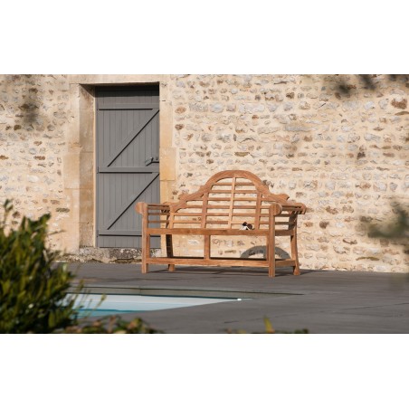 Banc de jardin Sumatra en bois Teck