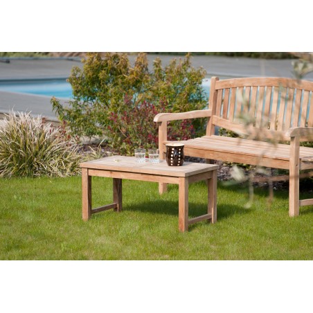 Premium Teak Garden Coffee Table - 90x45cm