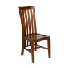 LORINE Set of 2 Wooden Baléro Chairs - Brown Mindi Wood
