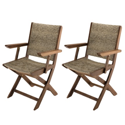 Ensemble de 2 fauteuils de jardin VICTOIRE
