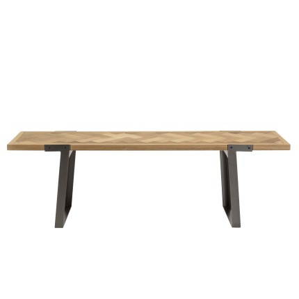 Meuble TV CARLA - Bois et métal noir