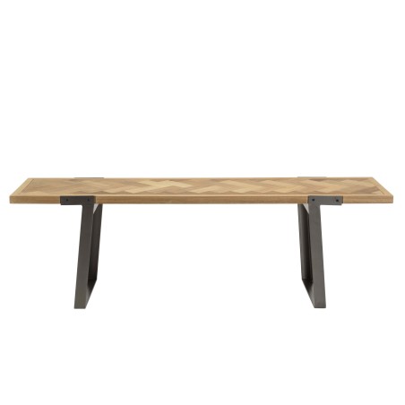 Meuble TV CARLA - Bois et métal noir