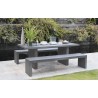 Hector Concrete Fibre Garden Furniture Set for 8 People - Outdoor Set