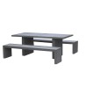 Hector Concrete Fibre Garden Furniture Set for 8 People - Outdoor Set
