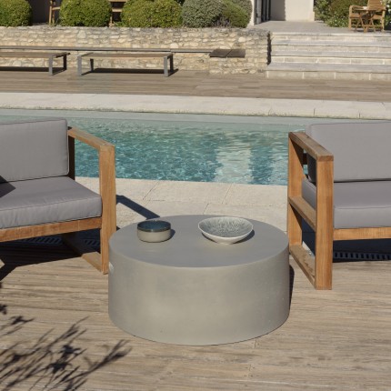 HECTOR Round Coffee Table 79x79cm Concrete