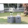 HECTOR Cube 40x40 cm Dark Grey Concrete - Outdoor Furniture