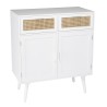 SMANDY White Sideboard with 2 Doors and 2 Drawers | Home Decor