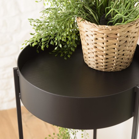 DALY - Sellette ronde / porte plantes GM noire