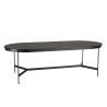 Table à manger ovale noire DALY 240x104cm