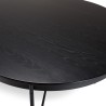 Table à manger ovale noire DALY 240x104cm