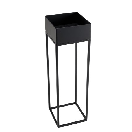 DALY Square Stool/Plant Stand MM Black - Metal Base