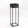 DALY Square Stool/Plant Stand MM Black - Metal Base