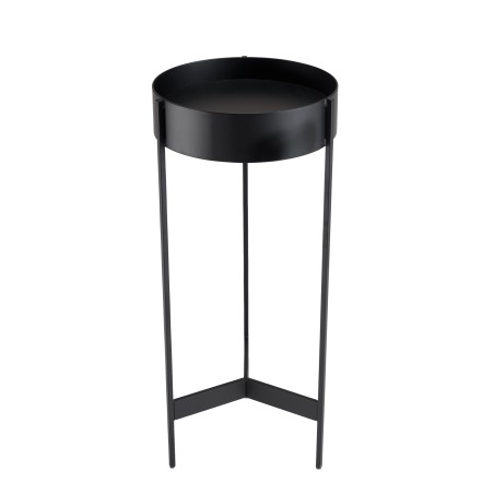 Selette ronde DALY noire en métal