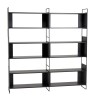 Étagère DALY 10 niches 5 niveaux noire en métal