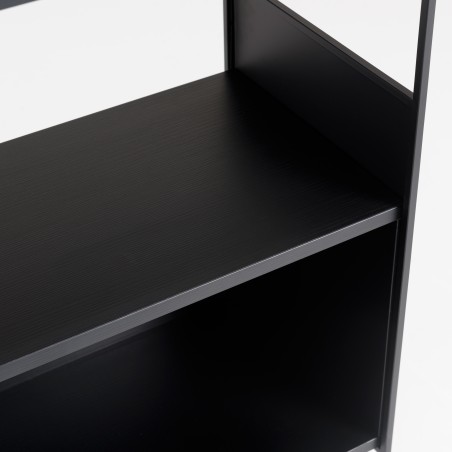 Étagère DALY 5 niches 5 niveaux noire