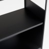 Étagère DALY 5 niches 5 niveaux noire