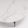 Table basse ronde DALY 78x78cm effet marbre