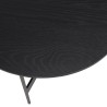 Table basse ronde noire DALY 50x50cm