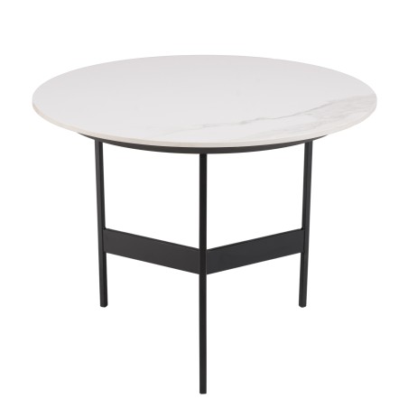 Table basse ronde DALY 50x50cm effet marbre