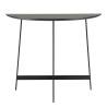 Console demi-lune noire DALY 83x35cm