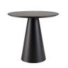 Table d’appoint DALY ronde noire 50x50cm