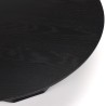 DALY Black Round Coffee Table 90x90cm - 100% Wood Functional Design