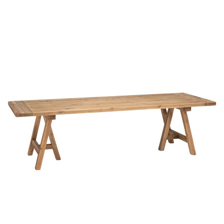 Table à manger rectangulaire en bois de pin recyclé SANDY