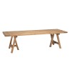 Table à manger rectangulaire en bois de pin recyclé SANDY