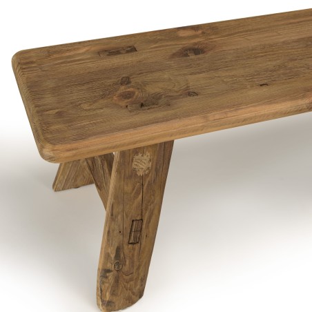 Banc en bois recyclé SANDY - Décoration montagne ou campagne