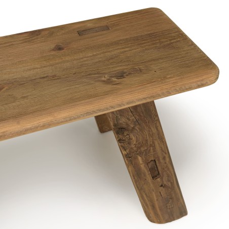 Banc en bois recyclé SANDY - Décoration montagne ou campagne