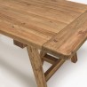 Table à manger rectangulaire en bois de pin recyclé SANDY