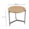 Table d'appoint VICTOIRE ronde 53x53cm
