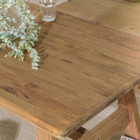 SANDY Dining Table 140x75cm - Recycled Pine Wood