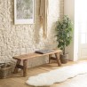 SANDY Bench 140x30cm Recycled Pine Wood - Rustic Charm for Your Home