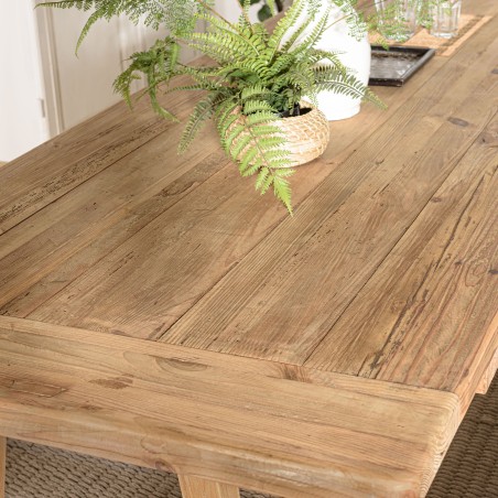 SANDY - Rectangular Dining Table 270x100cm Recycled Pine Wood