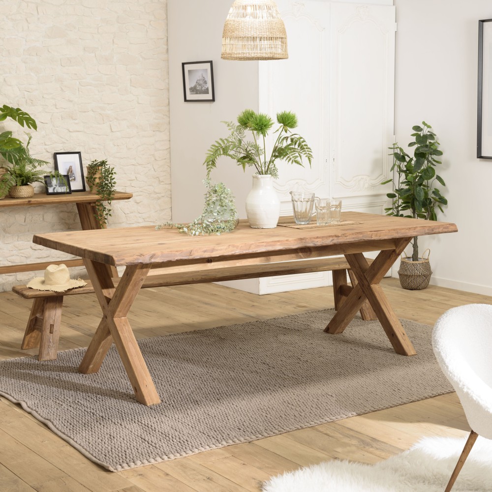 Table à manger rectangulaire SANDY 220x100cm Table à manger rectangulaire SANDY 220x100cm