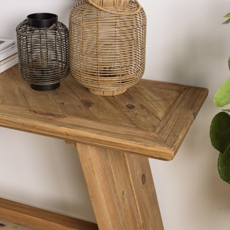 Console en bois recyclé SANDY - 160x45cm