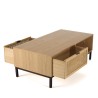 MARCEAU Coffee Table with 2 Drawers and Shelf