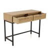 Console MARCEAU 2 tiroirs cannage naturel
