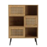 CHARLIE Brown Sideboard with 3 Compartments - Trendy Storage Solution