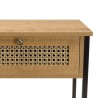 CHARLIE Brown Console Table with 2 Drawers and 1 Shelf | Trendy Design