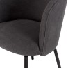 ALMA Anthracite Grey Velvet Chair - Comfortable Seating for Dining
