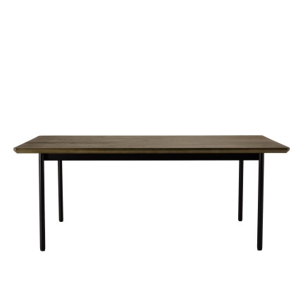 Table à manger ALMA rectangulaire marron foncé 200x100cm