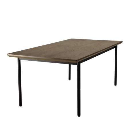 ALMA - Dark Brown Rectangular Dining Table 200x100cm