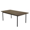 Table à manger ALMA rectangulaire marron foncé 200x100cm