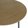 Table d'appoint ALMA ronde marron foncé 55x55cm