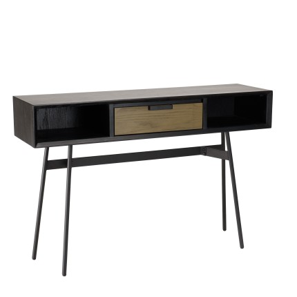 ALMA Black Console Table 130x35cm - Chic and Trendy Furniture
